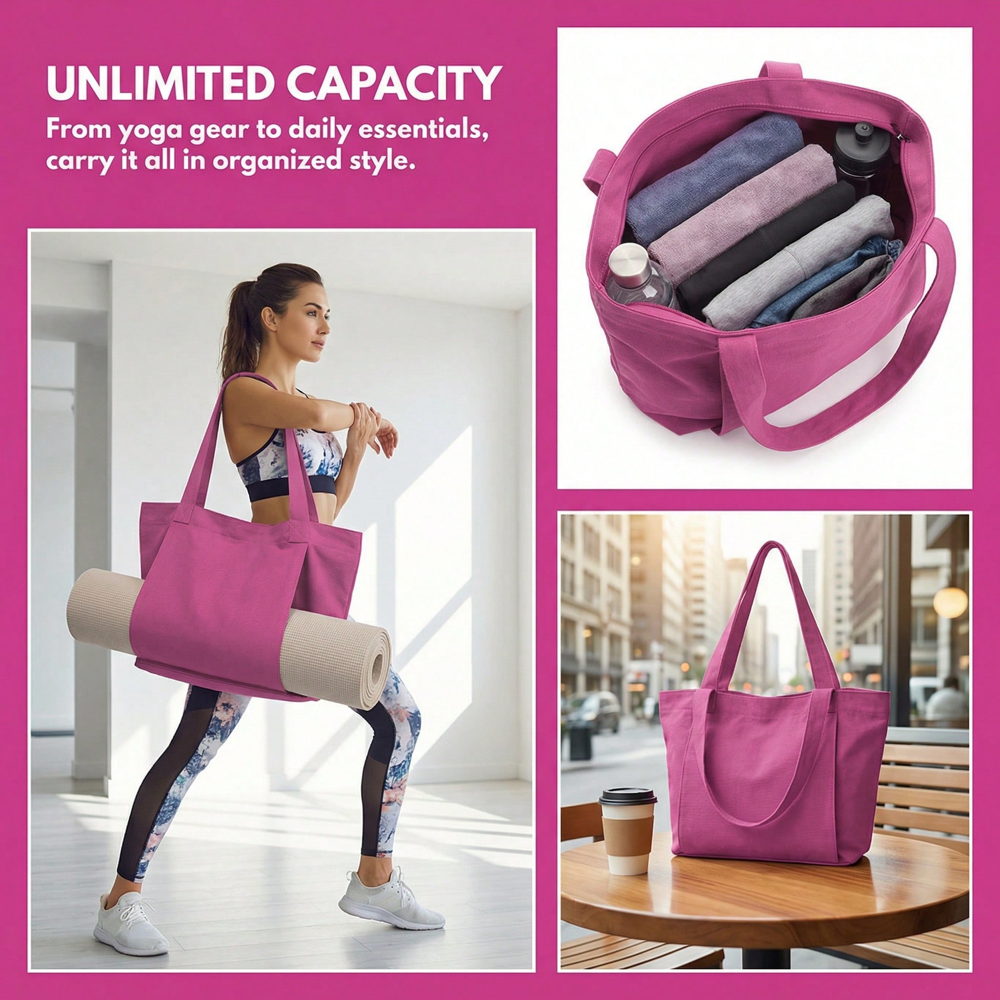 Yoga Bag Women's Sports Bag Yo - Yoga Mat Bag Carrier recension och pris
