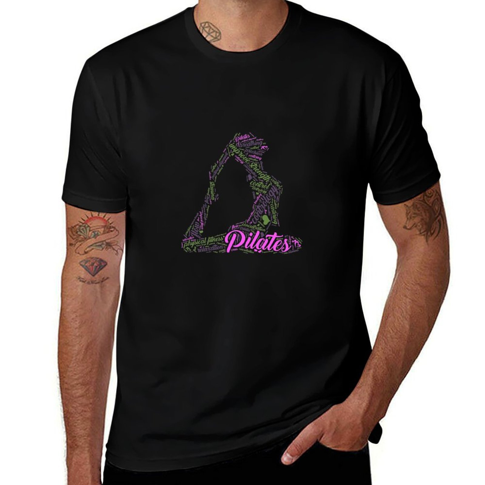 Womens Fun Word Cloud and Cute - Pilates Yoga Classes recension och pris
