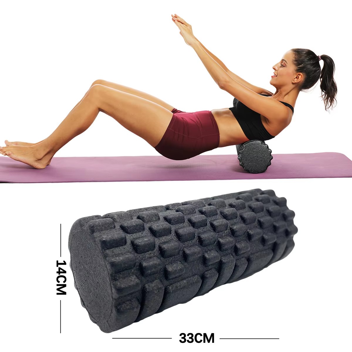 30/33cm Fitness Foam Roller Yo - Pilates Yoga Wheel recension och pris