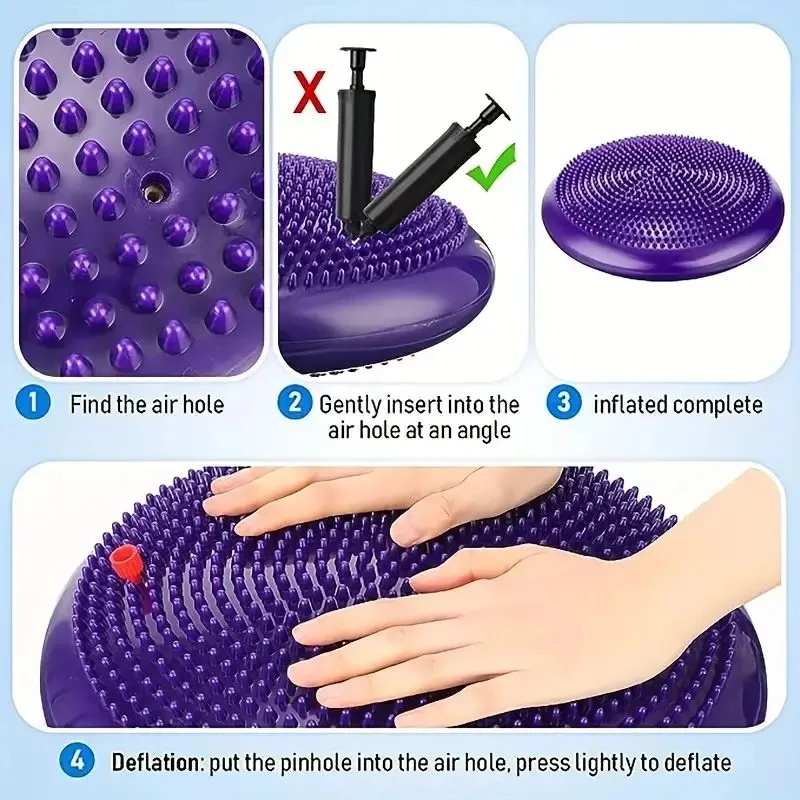 Inflatable Balance Pad Yoga Ma - Exercise Disc Inflatable recension och pris