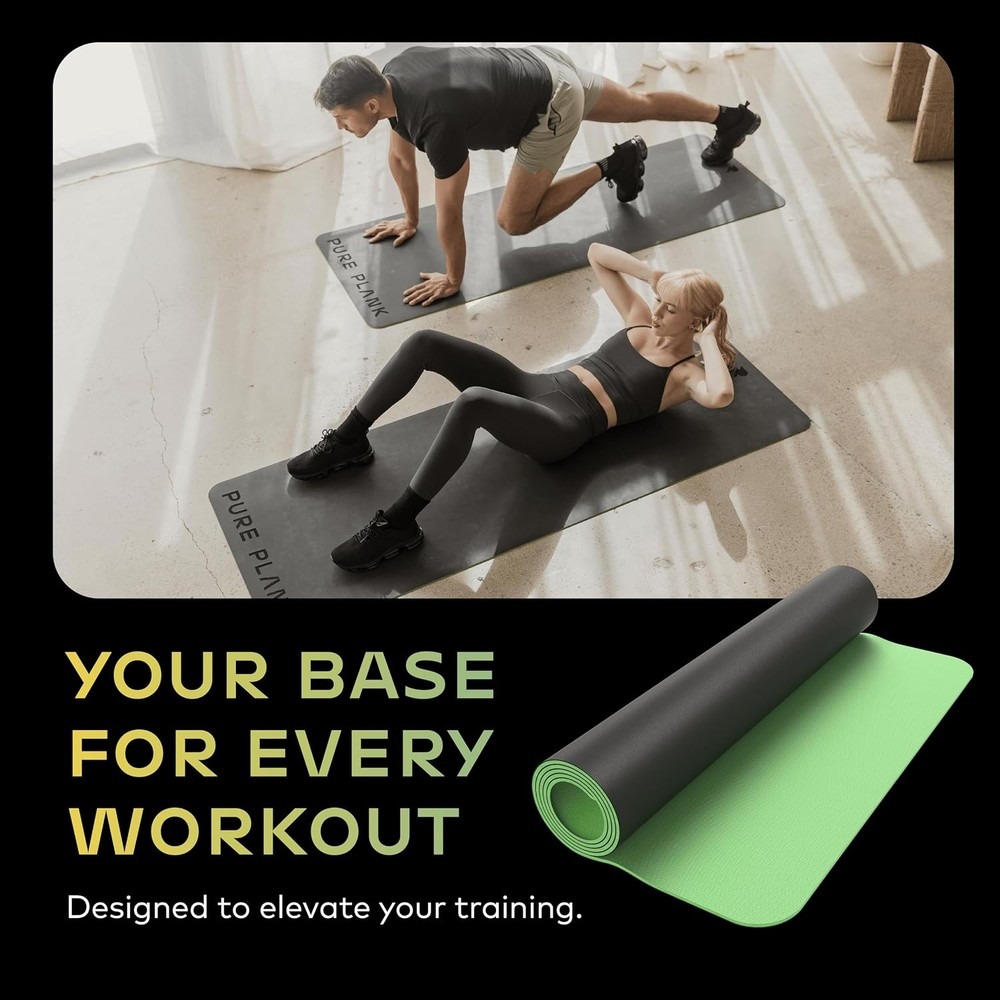 Reversible Yoga Mat 5mm Thick  - Pilates Yoga Mat Thickness recension och pris