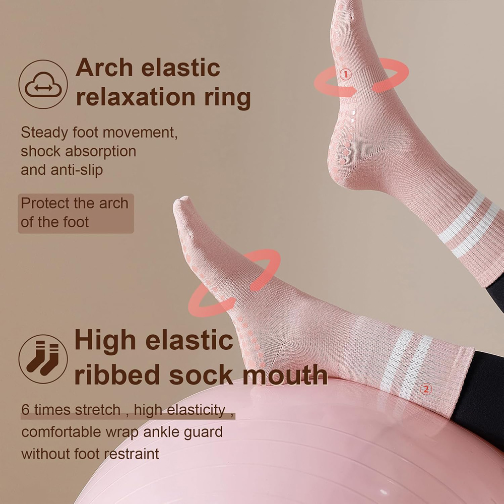 Yoga Pilates Socks with Grips  - Pilates Yoga Ballet recension och pris