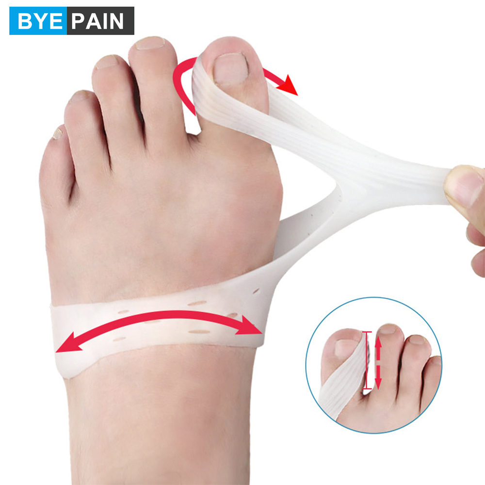 1Pair Silicone Bunion Correcto - Toe Separator Silicon recension och pris