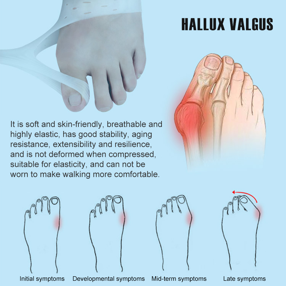 1Pair Silicone Bunion Correcto - Toe Separator Silicon recension och pris
