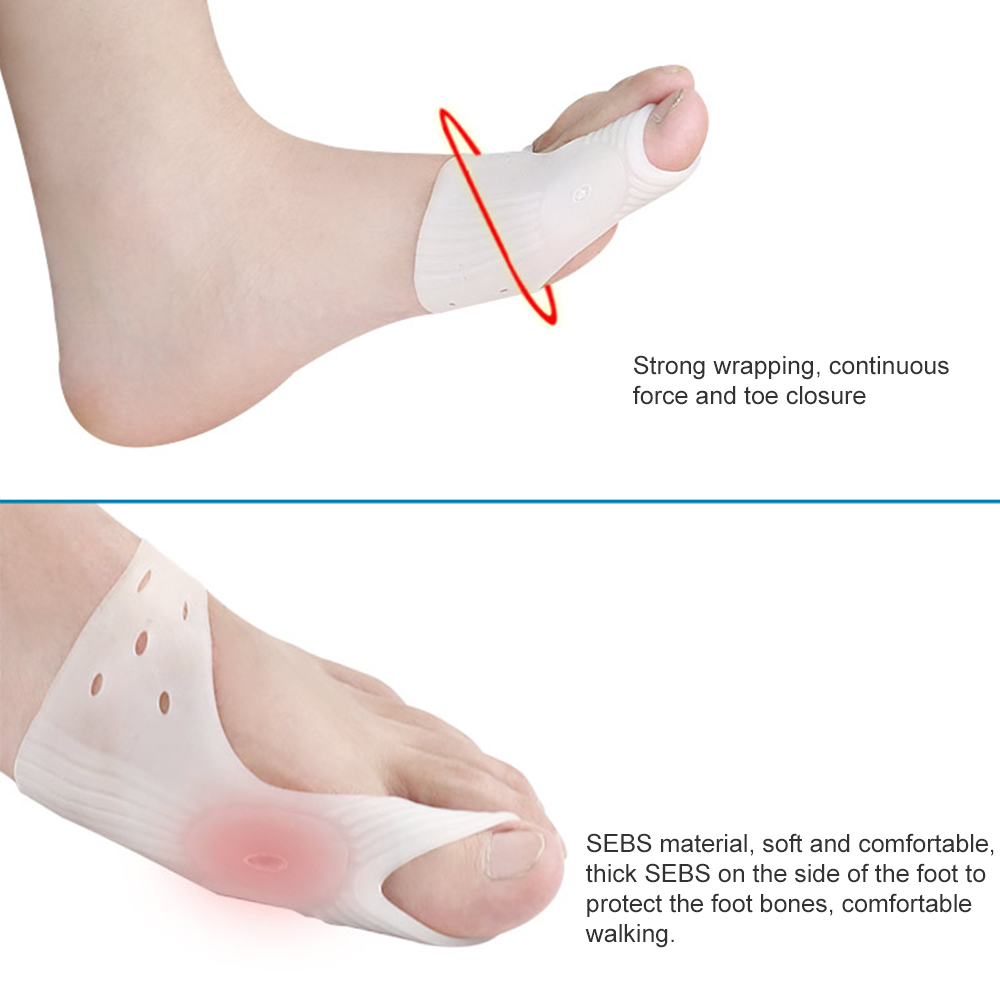 1Pair Silicone Bunion Correcto - Toe Separator Silicon recension och pris