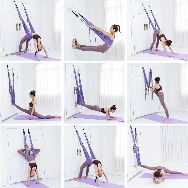 Adjustable Aerial Yoga Hammock - Pilates Yoga Stretching recension och pris