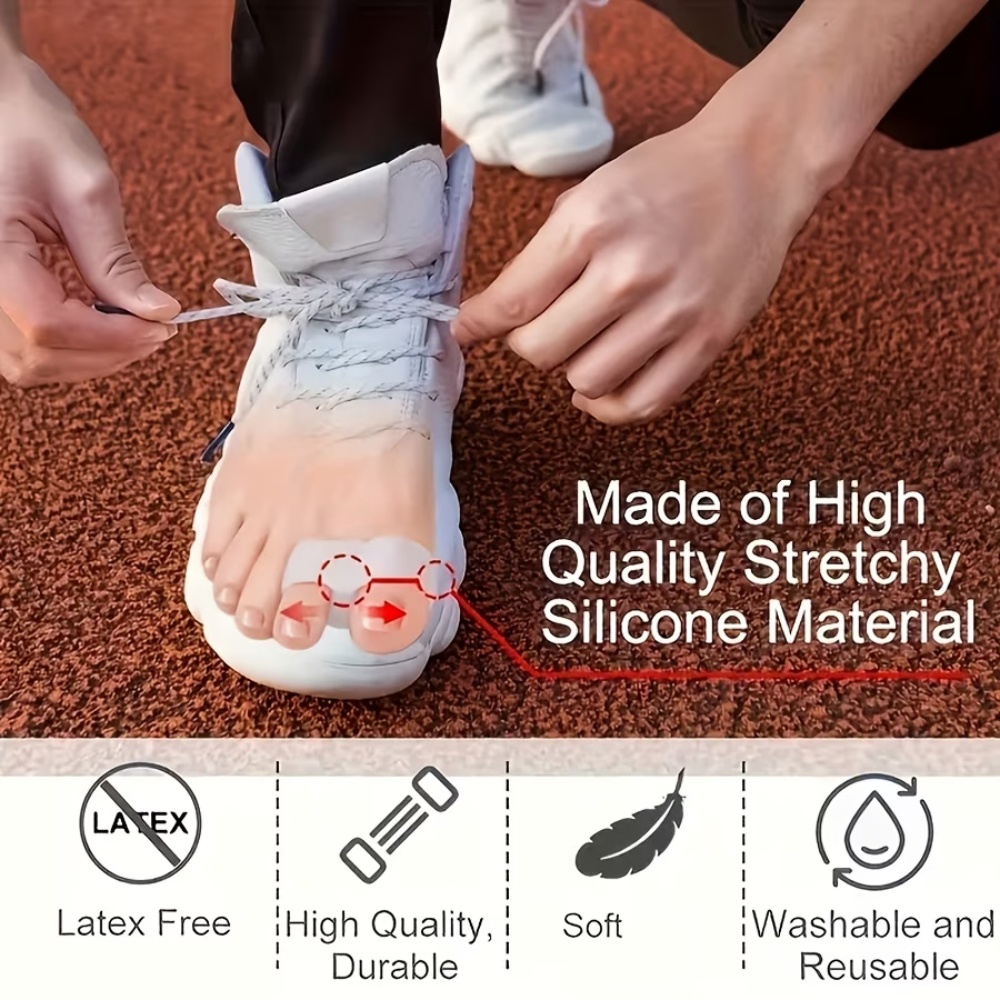4 White Silicone Toe Separator - Toe Separator Silicon recension och pris