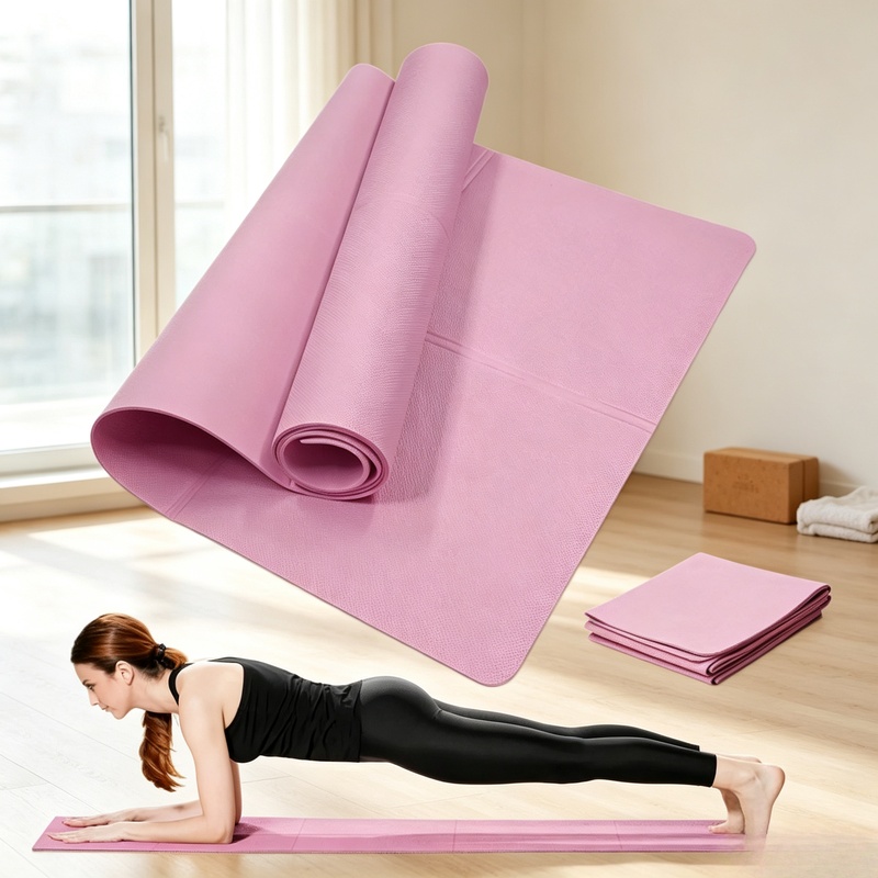 4mm Thick Non-Slip Yoga Exerci - Pilates Yoga Mat Thickness recension och pris