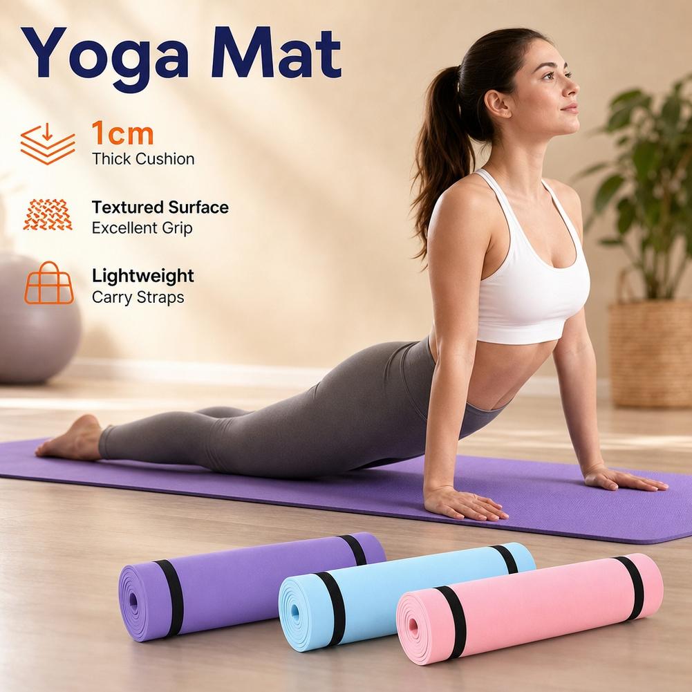 6mm Yoga Mat Non Slip Outdoor  - Pilates Yoga Mat Thickness recension och pris