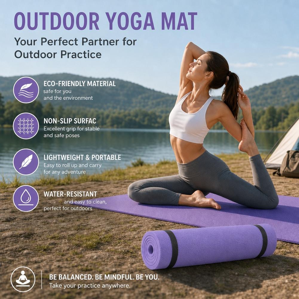 6mm Yoga Mat Non Slip Outdoor  - Pilates Yoga Mat Thickness recension och pris
